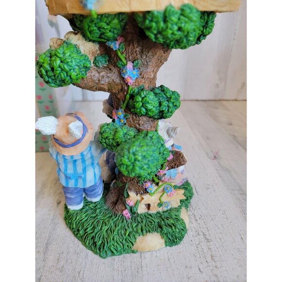 Easter collection large treehouse rabbits unique rustic decor birdhouse unique - Picture 9 of 11